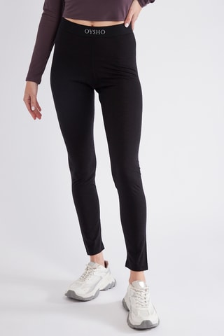 Wollen Legging - Zwart