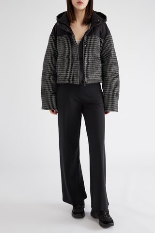 Gewatteerde Jas met Capuchon - Zwart