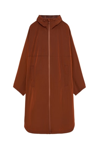 Regenjas met capuchon - Bruin