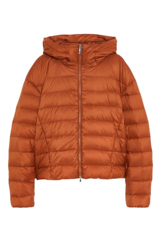 Gewatteerde Jas met Capuchon - Oranje