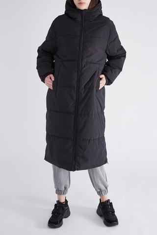 Gewatteerde Jas - Zwart