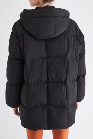 Gewatteerde Jas met Capuchon - Zwart