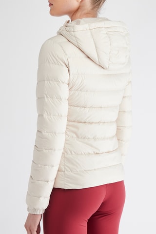 Gewatteerde Jas met Capuchon - Ecru