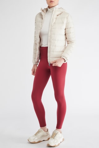 Gewatteerde Jas met Capuchon - Ecru