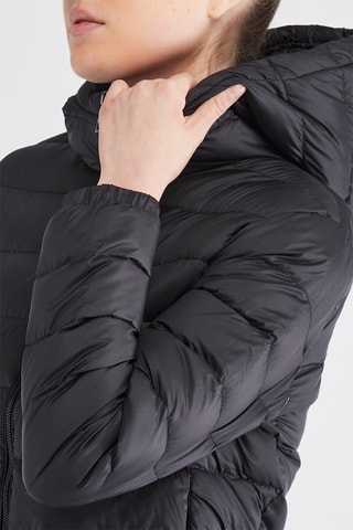 Gewatteerde Jas met Capuchon - Zwart