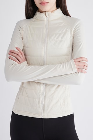 Gewatteerde Jas - Ecru