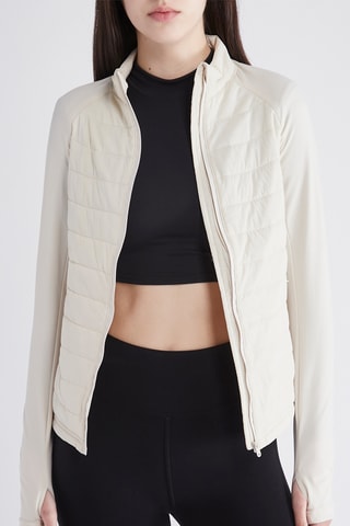 Gewatteerde Jas - Ecru