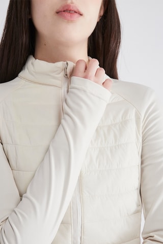 Gewatteerde Jas - Ecru