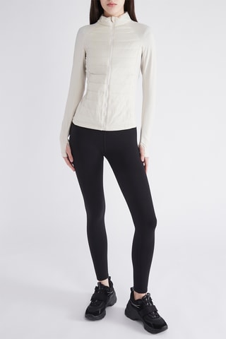 Gewatteerde Jas - Ecru