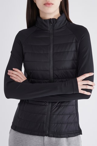 Gewatteerde Jas - Zwart