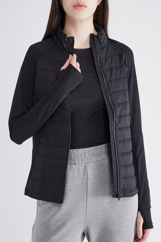 Gewatteerde Jas - Zwart