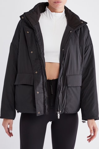 Gewatteerde Jas - Zwart