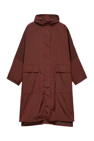 Windjack met Capuchon - Bordeauxrood