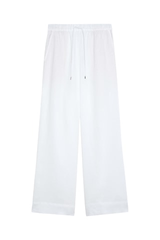 Rechte Linnen Broek - Wit