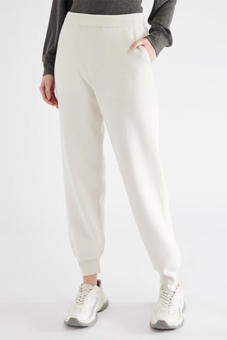 Joggingbroek Hoge Taille - Ecru