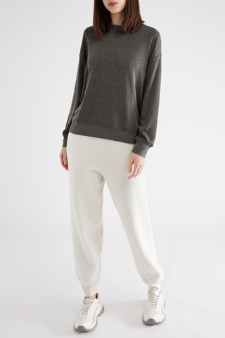 Joggingbroek Hoge Taille - Ecru