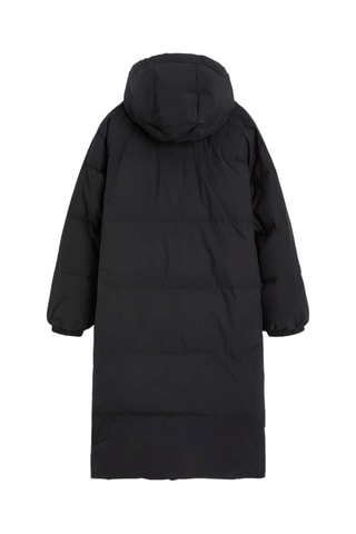 Gewatteerde Jas met Capuchon - Zwart