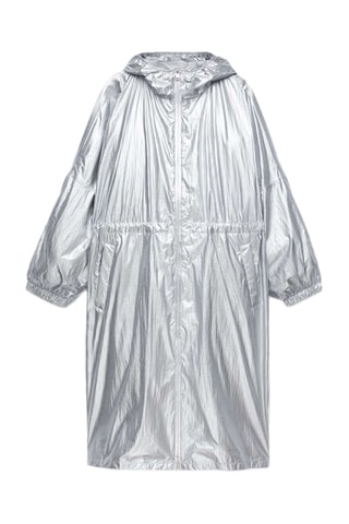 Regenjas met capuchon - Zilverkleurig