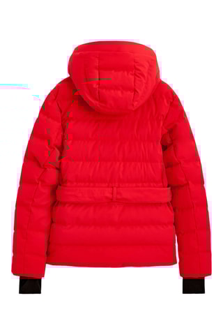 Gewatteerde Jas met Capuchon - Rood