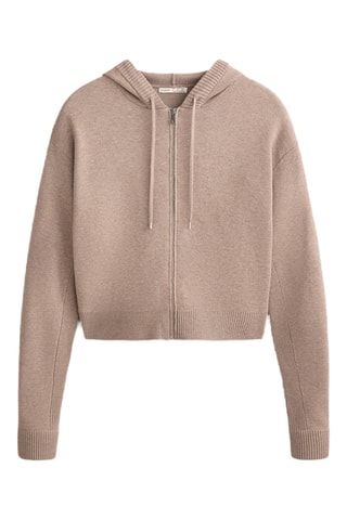 Vest met Capuchon - Lichtbruin