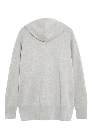 Vest met Capuchon - Gemêleerd Grijs