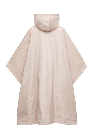 Poncho met Capuchon - Beige