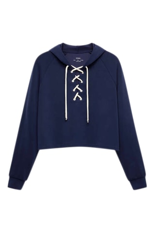 Sweater met Capuchon - Marineblauw