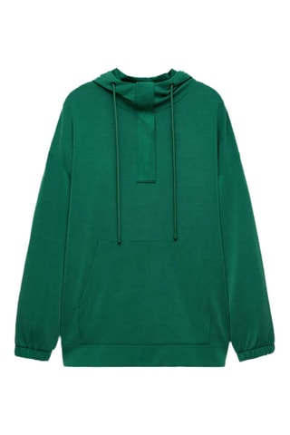 Sweater met Capuchon - Donkergroen