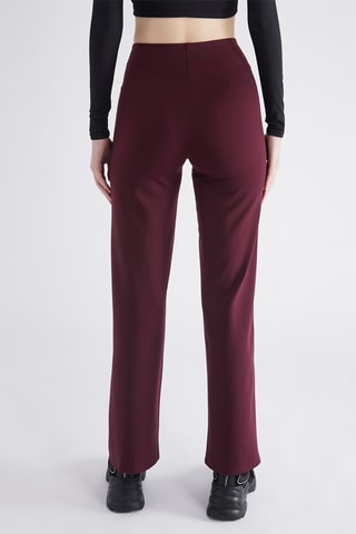 Broek Hoge Taille - Bordeauxrood