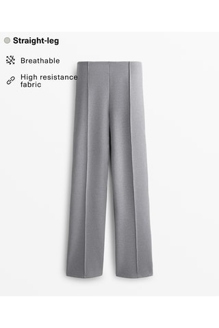 Broek Hoge Taille - Donkergrijs