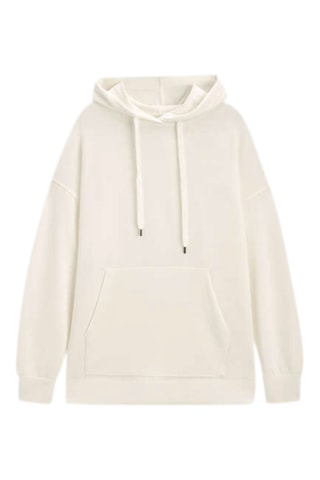 Oversized Sweater met Capuchon - Wit