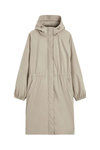 Regenjas met capuchon - Beige