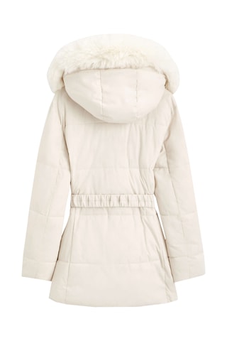 Gewatteerde Jas met Capuchon - Gebroken Wit