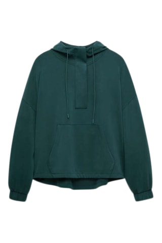 Sweater met Capuchon - Donkergroen