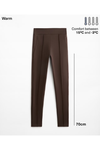 Legging Hoge Taille - Donkerbruin