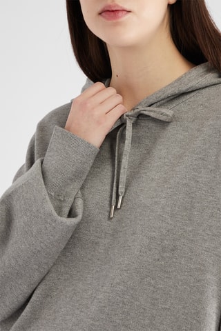 Sweater met Capuchon - Gemêleerd Grijs