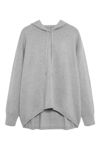 Sweater met Capuchon - Gemêleerd Grijs