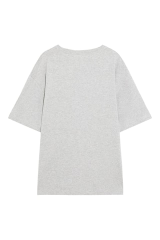 T-shirt - Gemêleerd Lichtgrijs