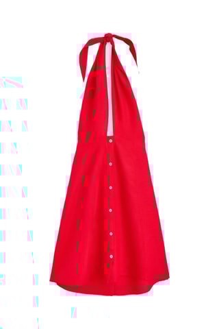 Linnen Skaterjurk - Rood