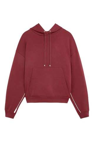 Sweater met Capuchon - Bordeauxrood