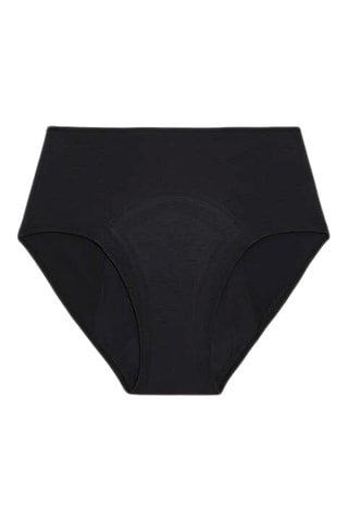Menstruatieslip Hoge Taille - Zware menstruatie - Zwart
