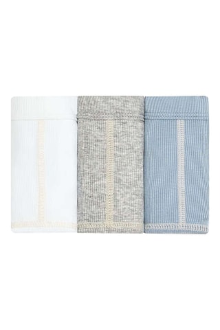 3 Onderbroeken - Lichtblauw en gemêleerd lichtgrijs