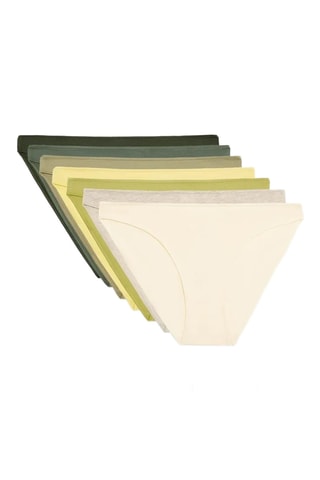 7 Onderbroeken - Donkergroen en Gemêleerd Grijs