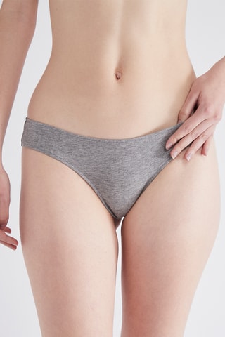 5 Tanga's - Gemêleerd Grijs en Wit