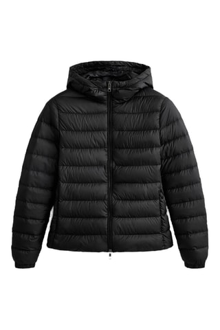 Gewatteerde Jas met Capuchon - Zwart