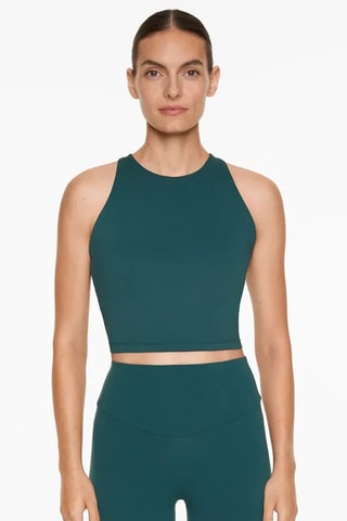 Crop Top - Petrolblauw