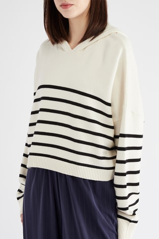 Sweater met Capuchon - Ecru