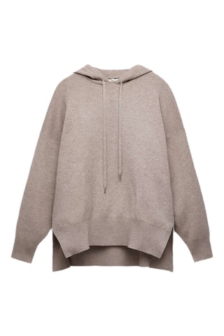 Sweater met Capuchon - Donkerbeige