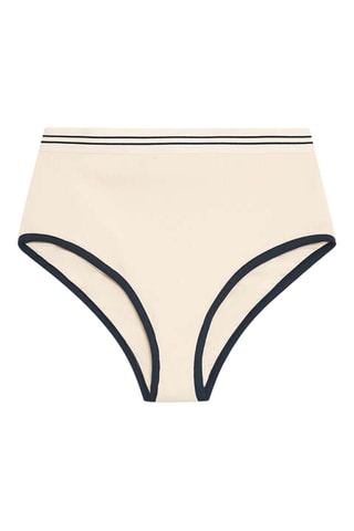 Bikinibroekje Hoge Taille - Beige
