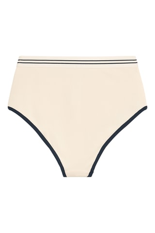 Bikinibroekje Hoge Taille - Beige